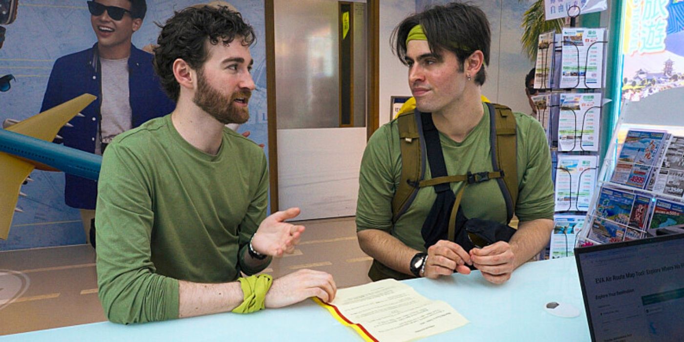 Jack and Carson get their tickets in Hong Kong to Osaka, Japan on 'The Amazing Race' Season 37.