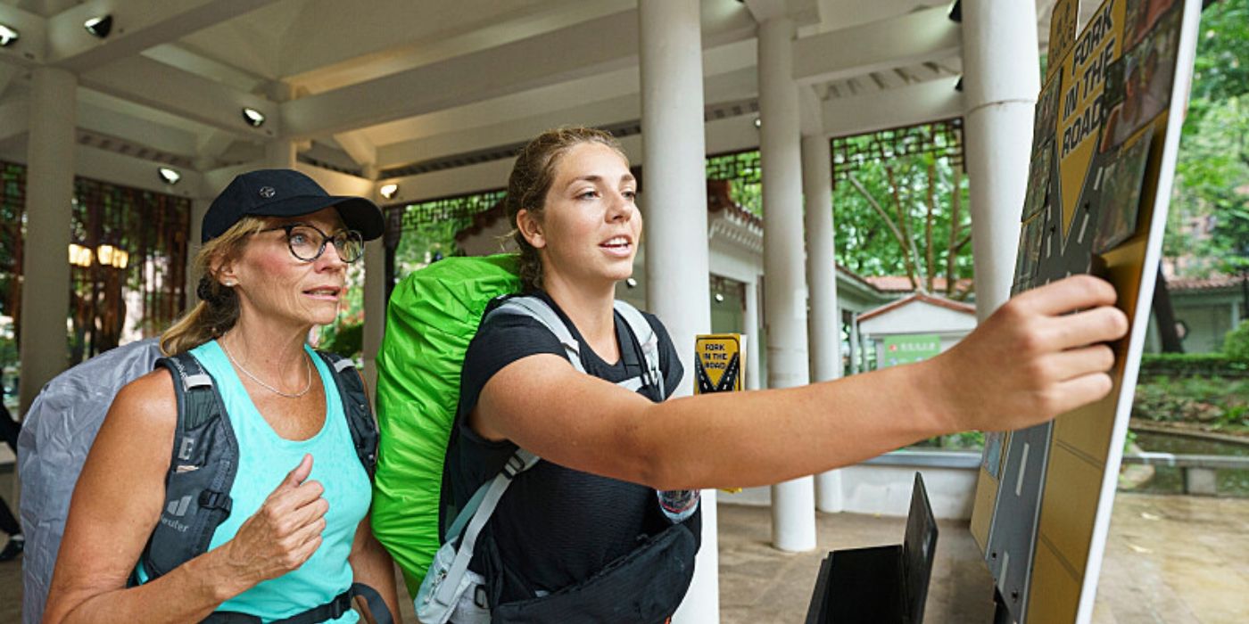 Melinda and Erika pick their route for the Fork in the Road on &lsquo;The Amazing Race&rsquo; Season 37.