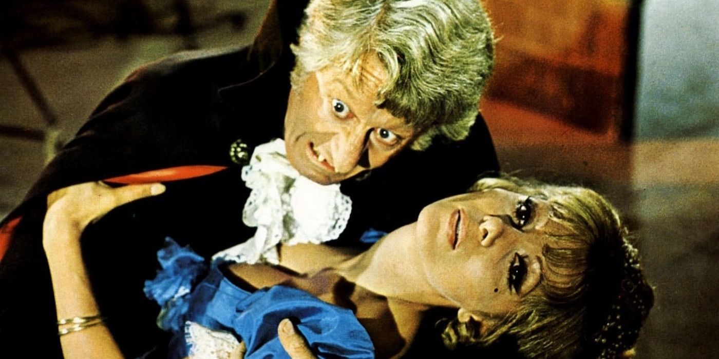 Jon Pertwee as Paul Henderson and Ingrid Pitt as Carla Lynde in The House That Dripped Blood
