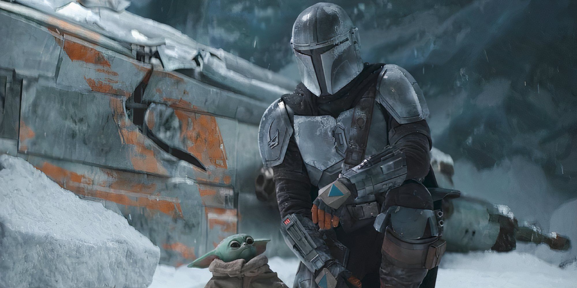 The Mandalorian and Grogu in The Mandalorian