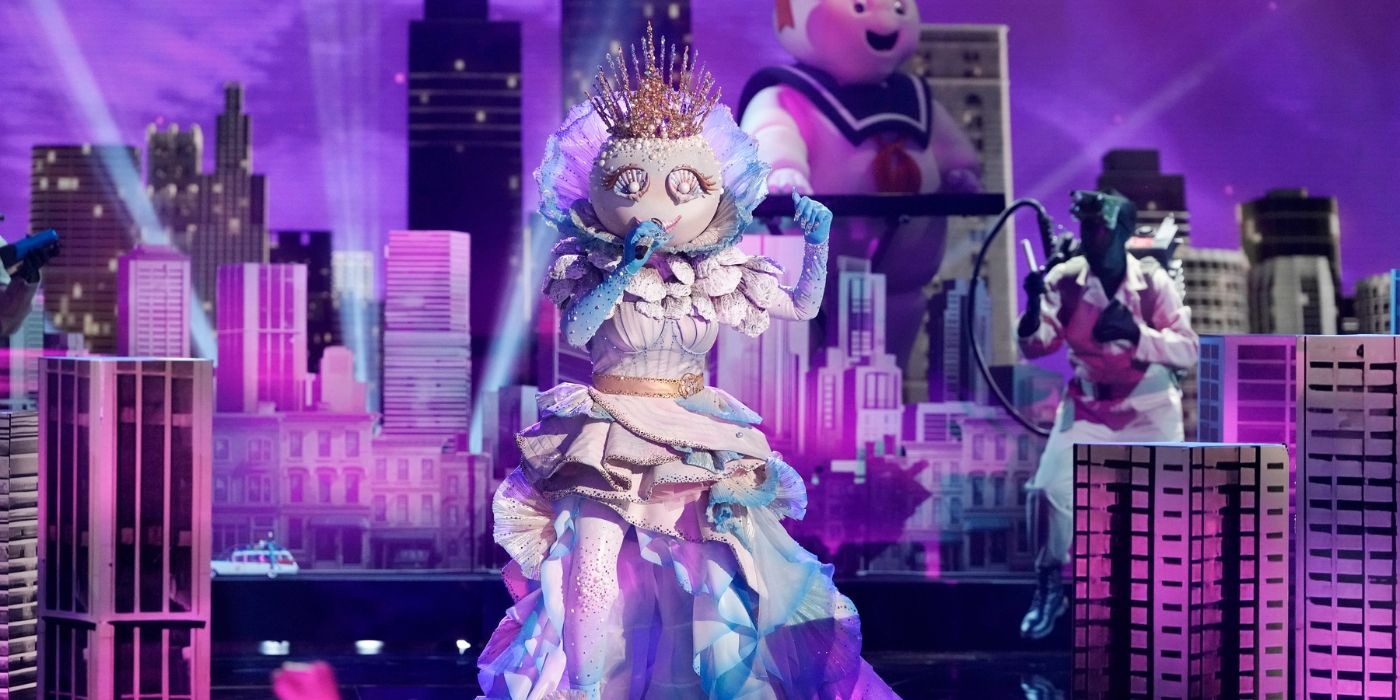 Pearl durante la noche de 'Ghostbusters' de 'The Masked Singer'.