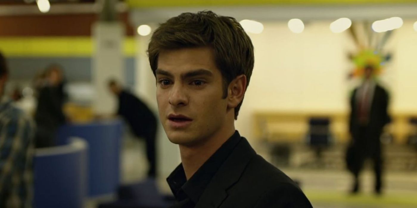 Andrew Garfield as Eduardo Saverin towards the end of &lsquo;The Social Network&rsquo;