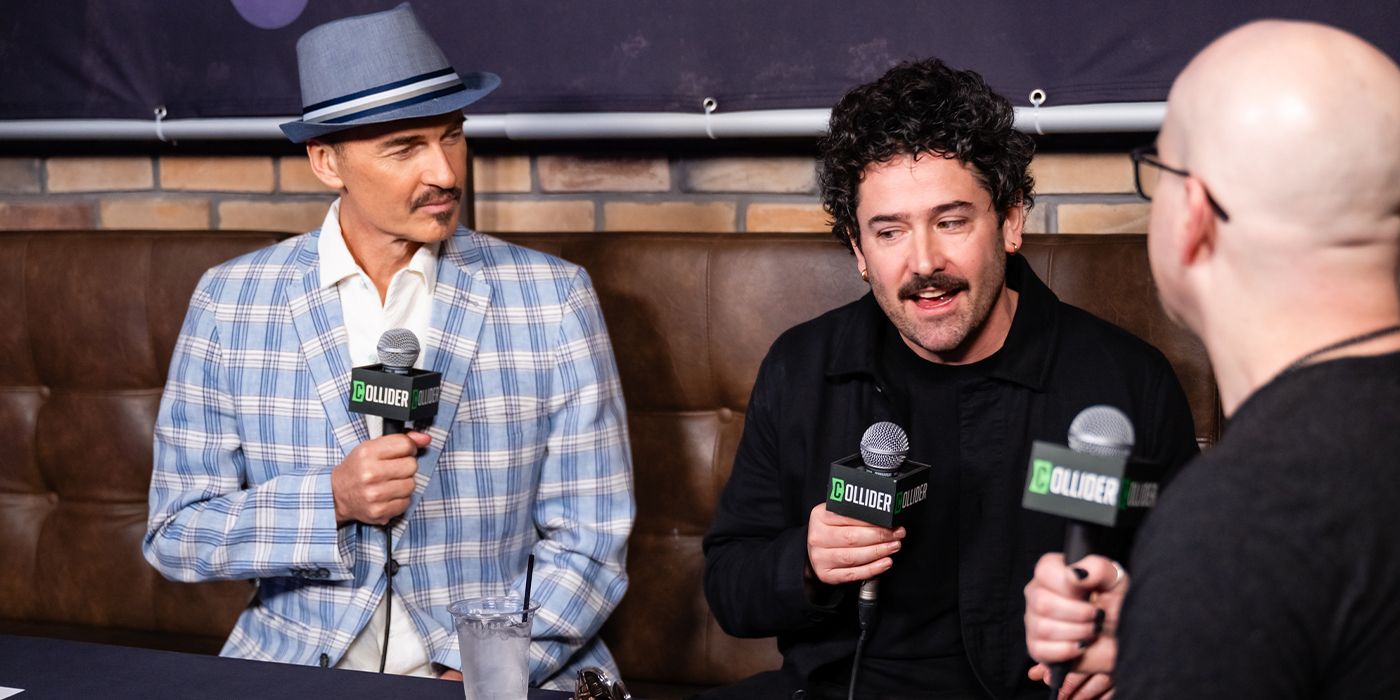 Julian McMahon and Lorcan Finnegan at SXSW 2025 for The Surfer