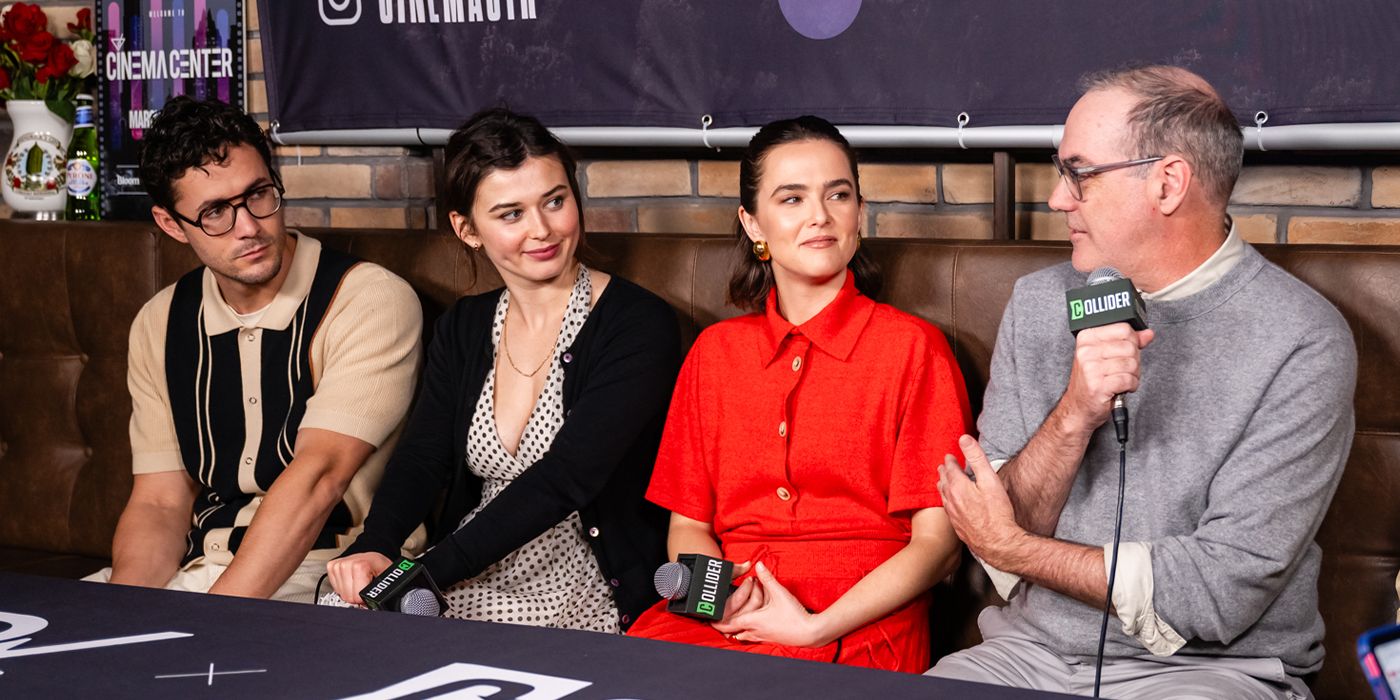 Jonah Hauer-King, Ruby Cruz, Zoey Deutch and Chad Hartigan at SXSW 2025 for The Threesome