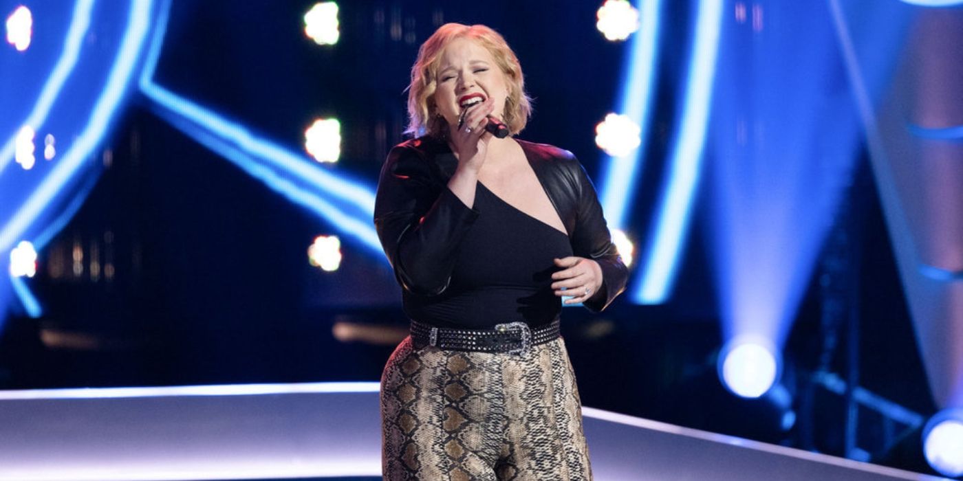 Brook Wood during her Blind Auditions on 'The Voice' Season 27.