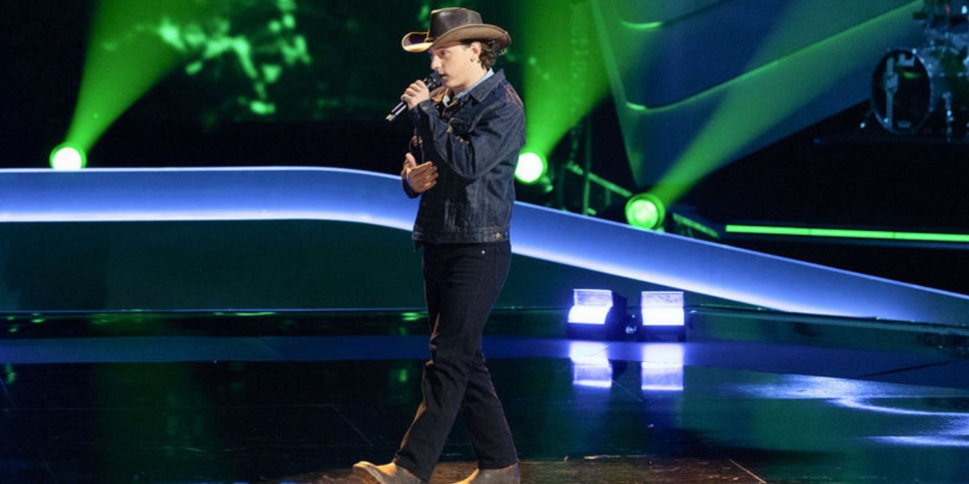 Trevor Dawson during the Blind Auditions on 'The Voice' Season 27.