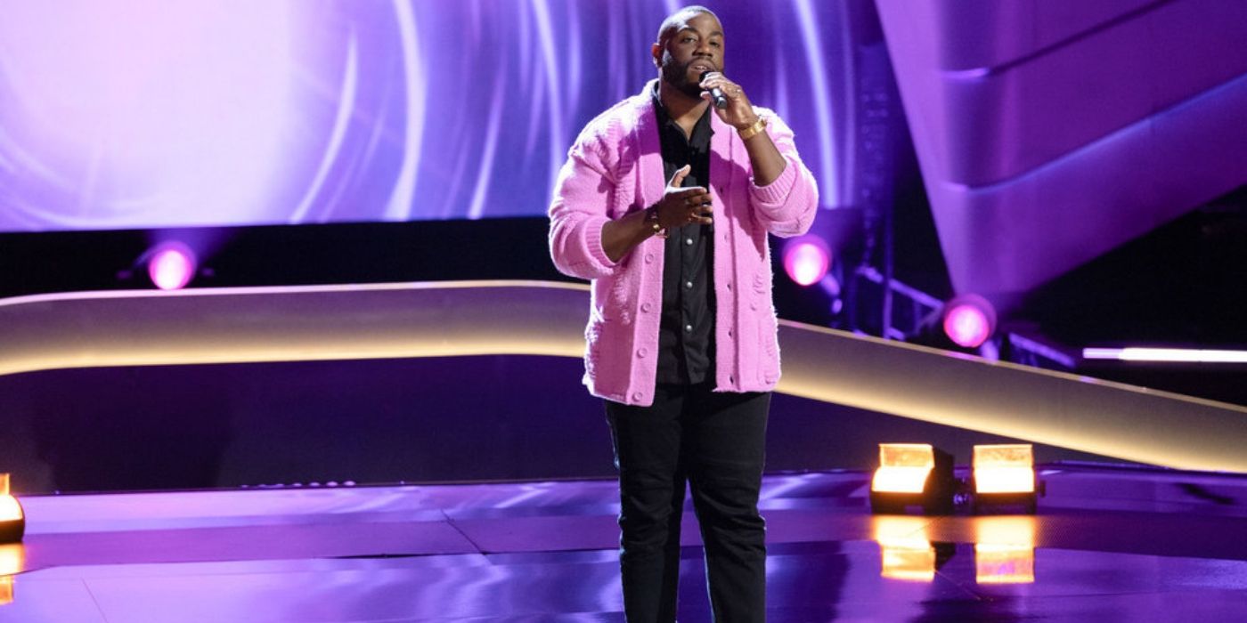 William Casanova during the Blind Auditions on 'The Voice' Season 27.