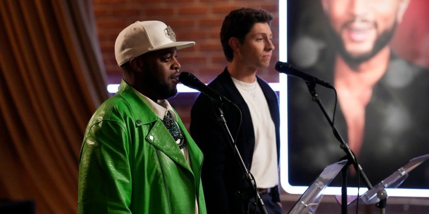 Darius J and Britton Moore during the Battles on 'The Voice' Season 27.