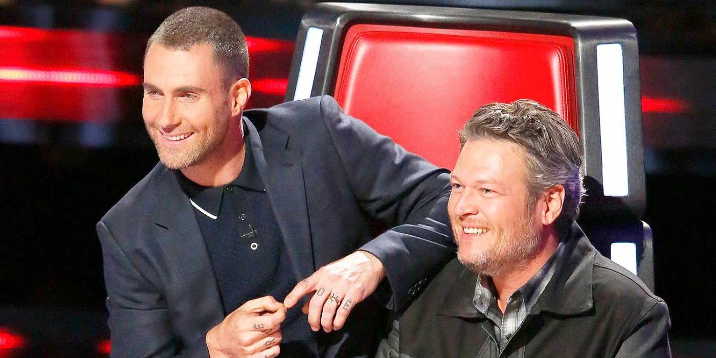 Adam Levine and Blake Shelton on 'The Voice.'