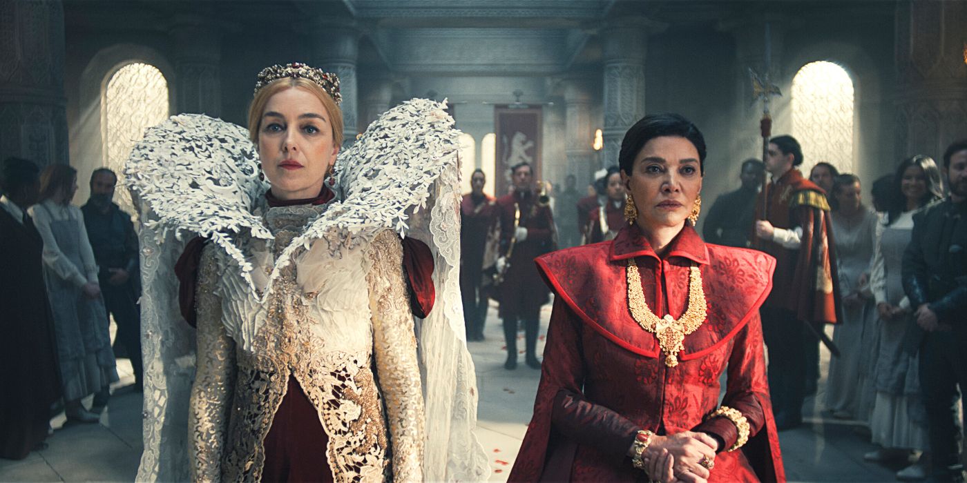 Olivia Williams as Queen Morgase and Shohreh Aghdashloo as Elaida