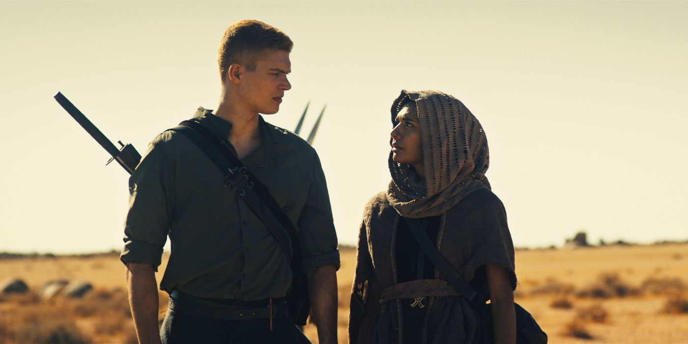 Josha Stradowski and Madeleine Madden in The Wheel of Time Season 3 Episode 3