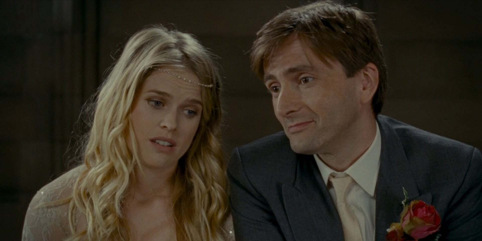 David Tennant as James Arber and Alice Eve as Lara Tyler in &lsquo;The Decoy Bride&rsquo;