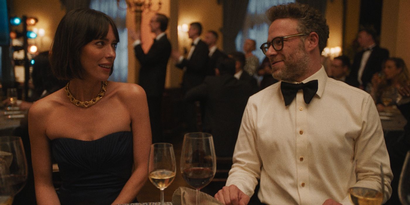 Rebecca Hall and Seth Rogen in The Studio