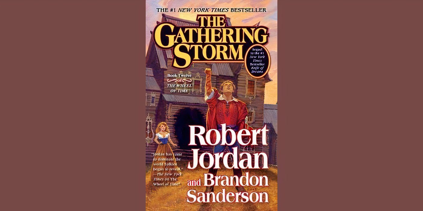 the front cover of &lsquo;the gathering storm&rsquo; by robert jordan &amp; brandon sanderson