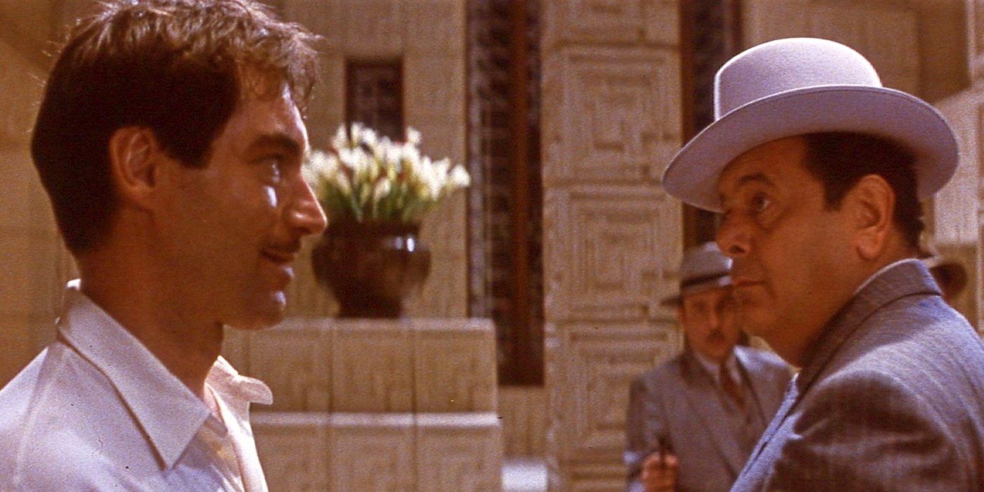 Timothy Dalton and Paul Sorvino in The Rocketeer