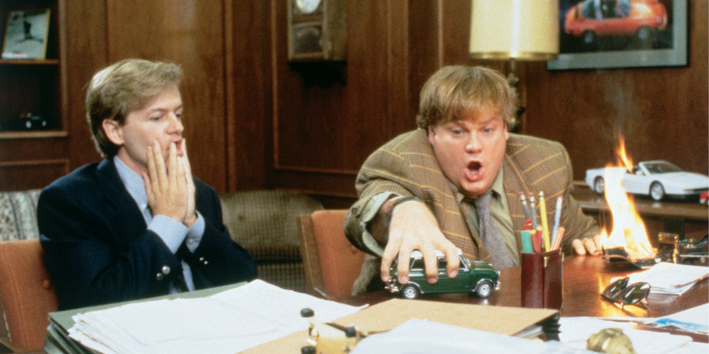 David Spade and Chris Farley in Tommy Boy restored in 4K