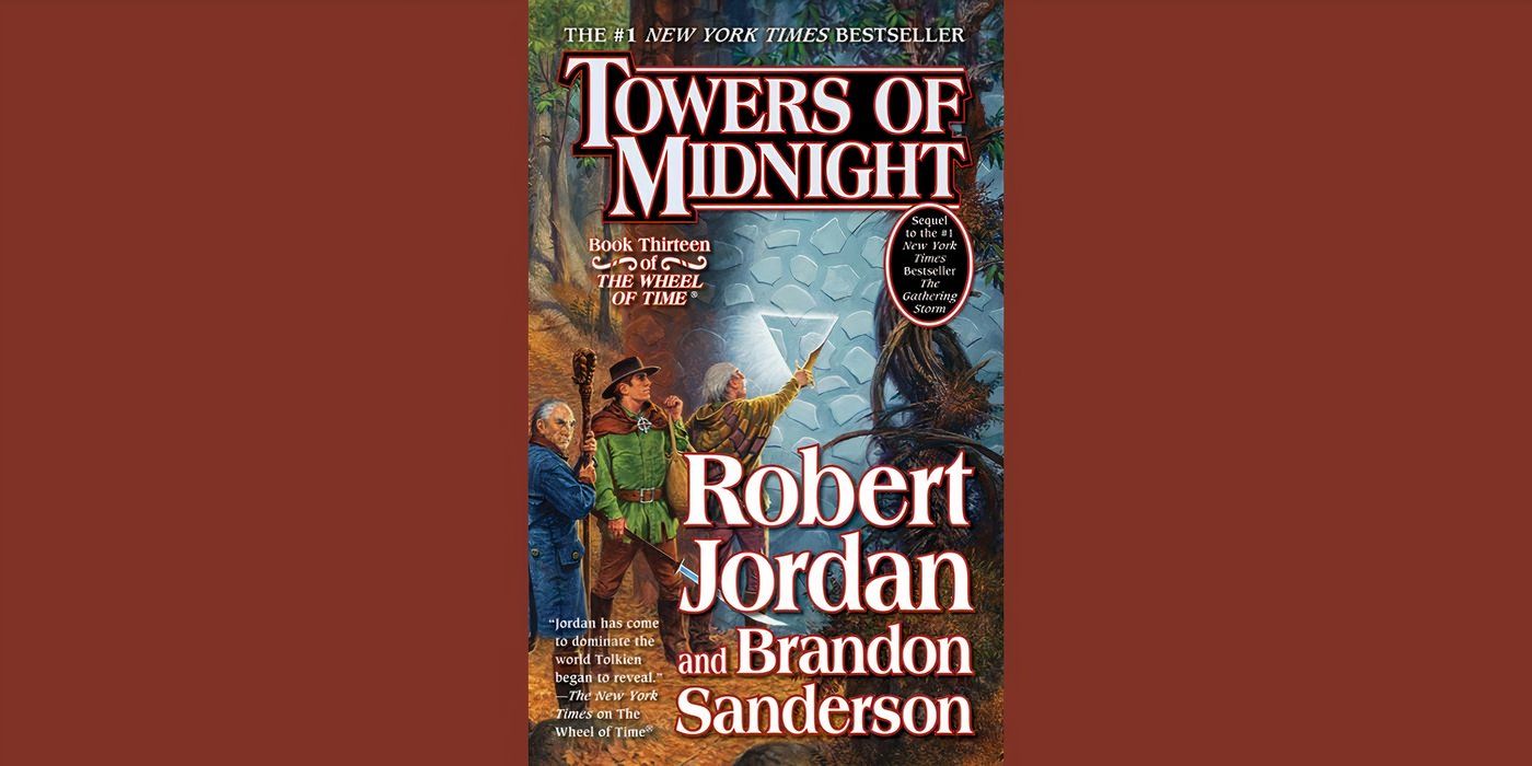 the front cover of &lsquo;towers of midnight&rsquo; by brandon sanderson and robert jordan