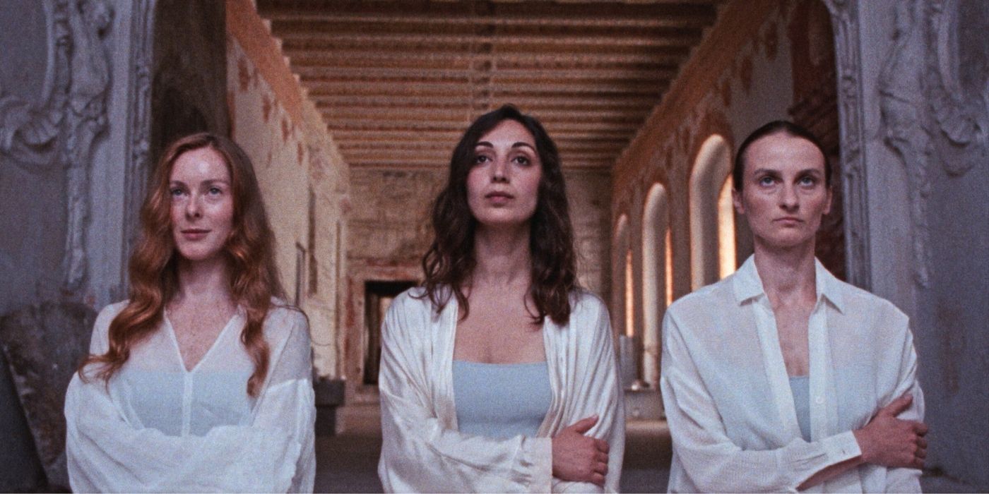 Three women staring ahead in Glorious Summer