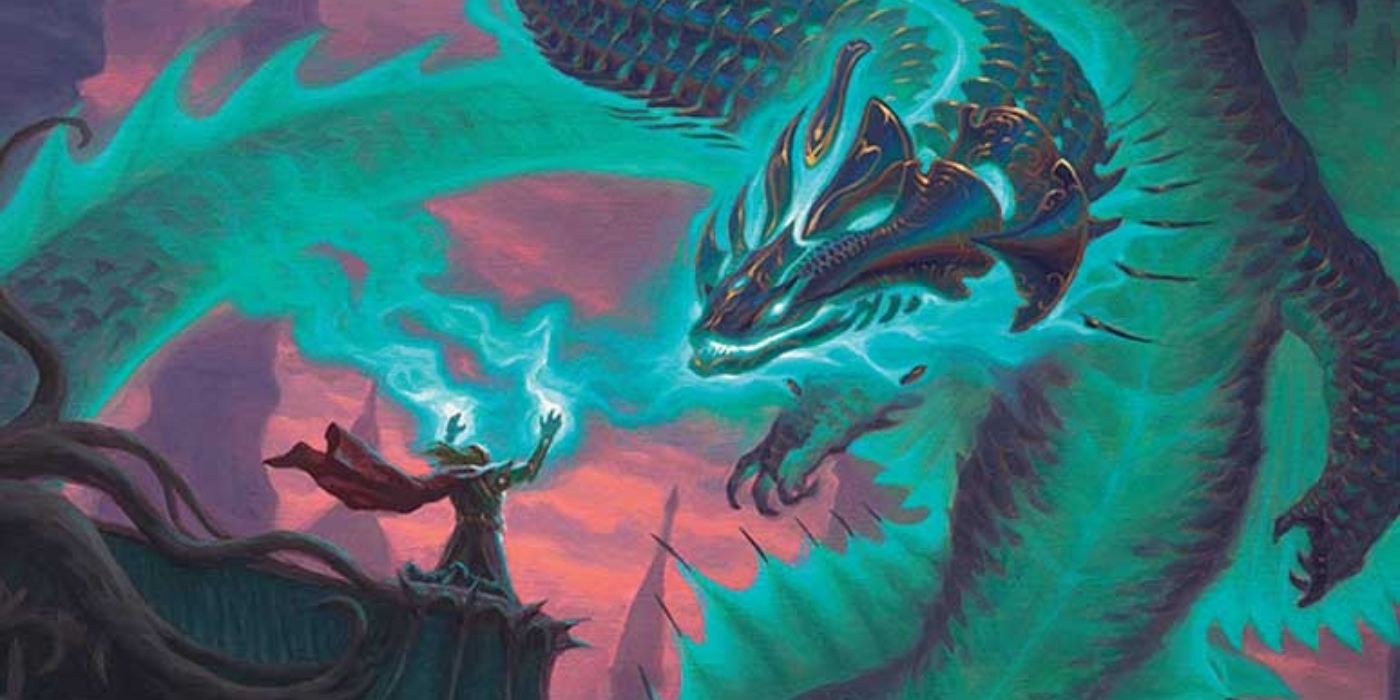 Teval, the Balanced Scale, one of the Commanders of the Tarkir: Dragonstorm set.