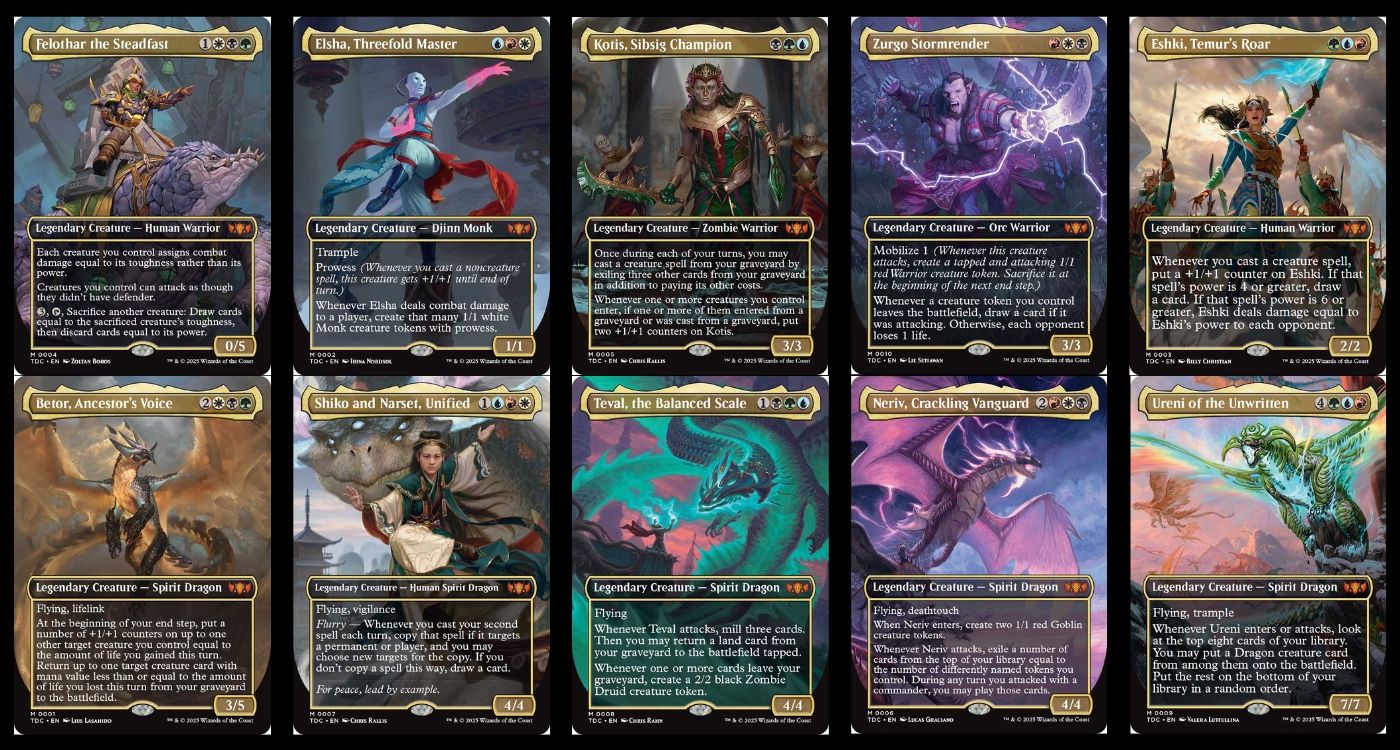 The Commander deck Commanders for Magic: The Gathering Tarkir: Dragonstorm.