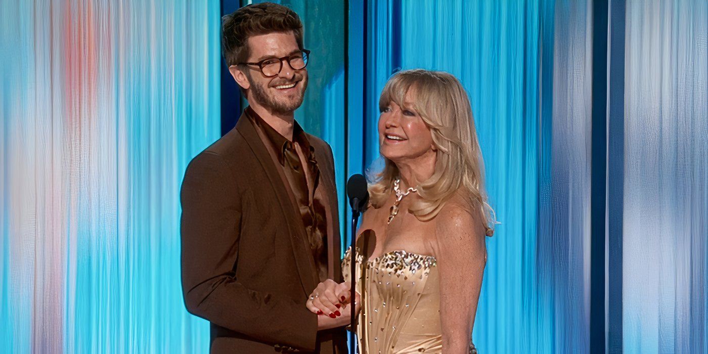 Andrew Garfield and Goldie Haw Share Tearful Moment At the Oscars