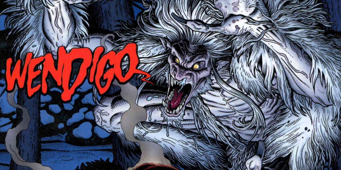 El Wendigo saltando y gritando en Marvel Comics