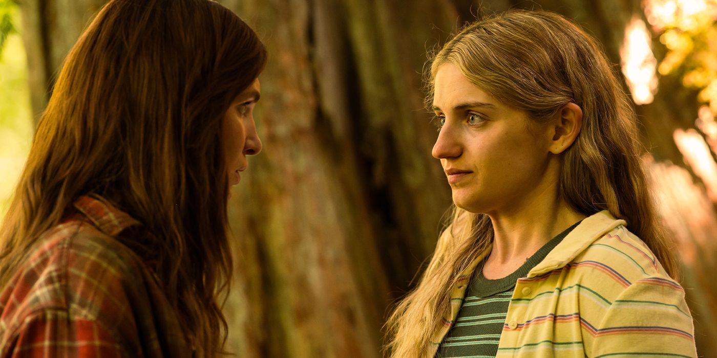 Sophie Nélisse and Jenna Burgess in Yellowjackets Season 3, Episode 2