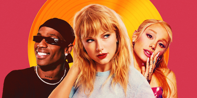 Taylor Swift, Ariana Grande and Travis Scott