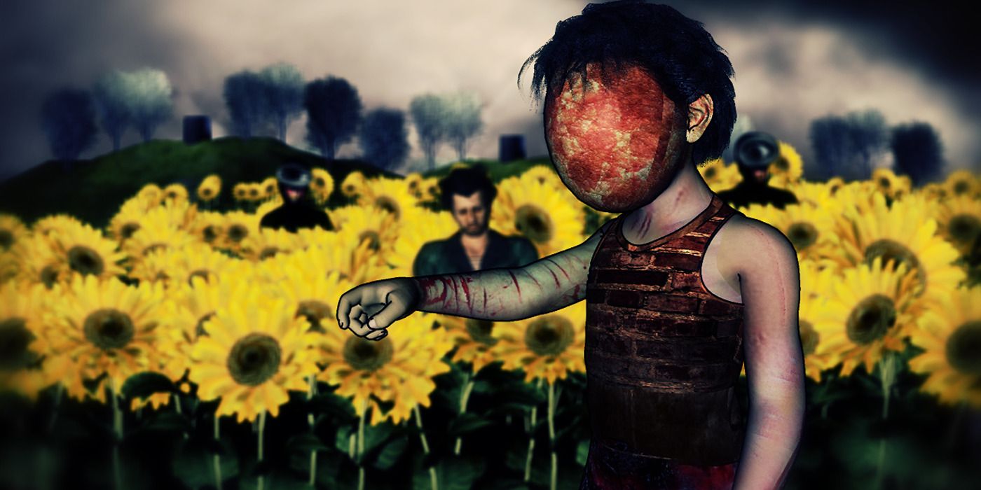 A disturbing scene in a field of sunflowers in &lsquo;Where the Dead Go to Die&rsquo;
