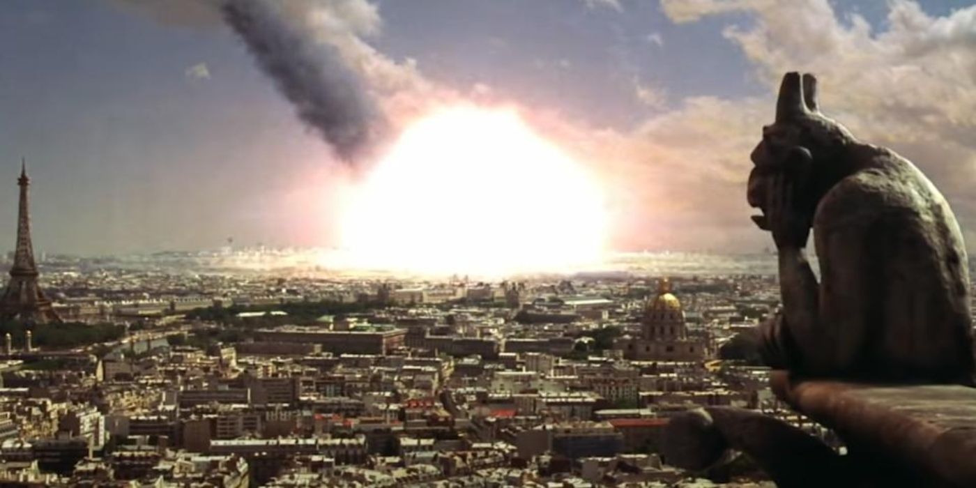 Image of the Paris Destruction scene from &lsquo;Armageddon&rsquo; (1998).
