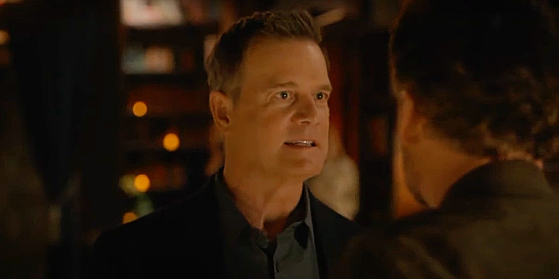 Bobby Nash confronting Brad Torrence at a restaurant in 9-1-1 Season 8.