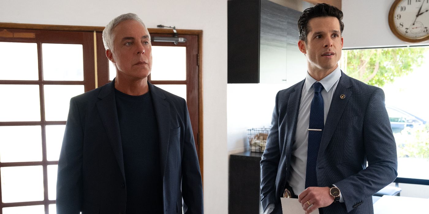 Titus Welliver and Miles Gaston Villanueva in Bosch: Legacy Season 3