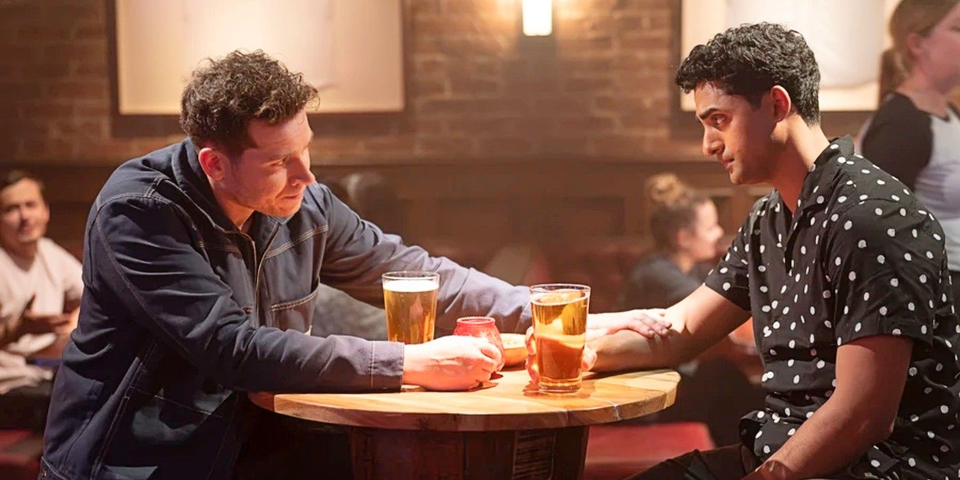 Buck Buckley and Ravi Panikkar having drinks in 9-1-1 Season 8