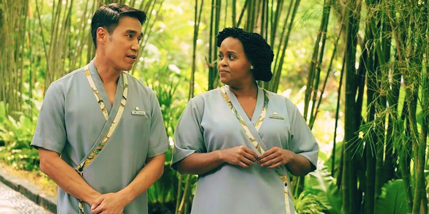 Belinda and Pornchai in &lsquo;The White Lotus&rsquo; Season 3