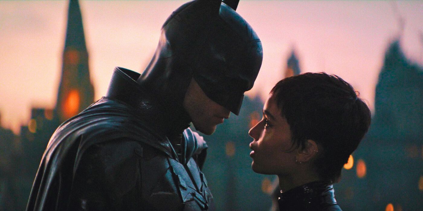 Robert Pattinson e Zoe Kravitz em 'The Batman'