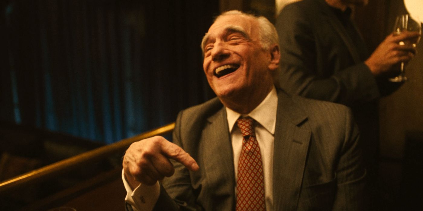Martin Scorsese laughing in &lsquo;The Studio&rsquo;.