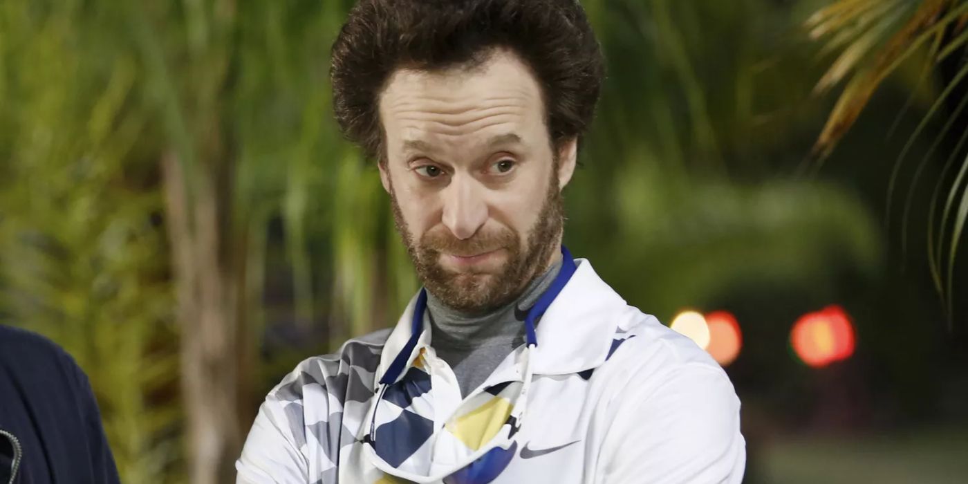 Jon Glaser as Councilman Jeremy Jamm looking at something suspiciously in Parks and Recreation.