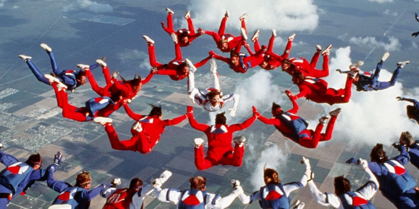 An aerial shot from Drop Zone