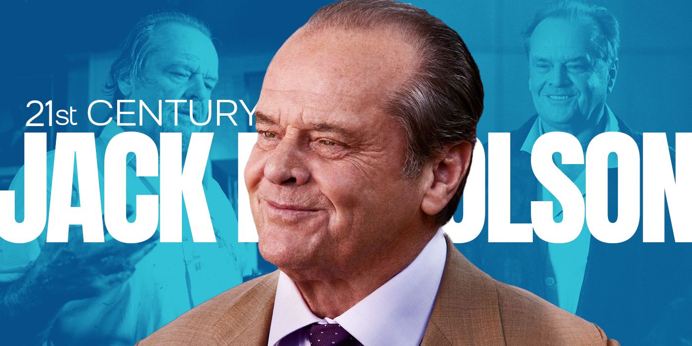 Blended image showing Jack Nicholson with his name in large, white letters