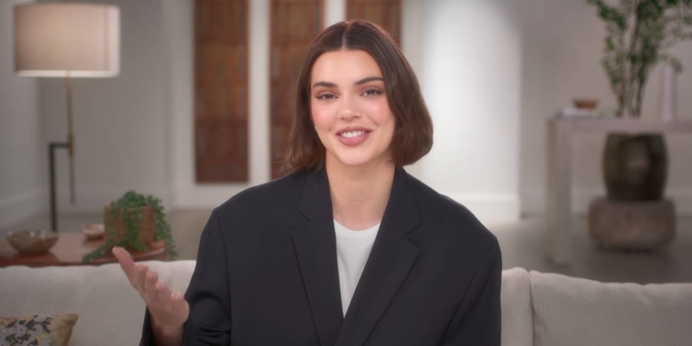 Kendall Jenner in a confessional interview on 'The Kardashians'