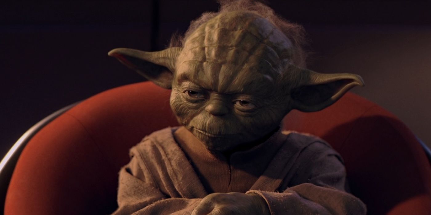 Yoda seated &lsquo;The Phantom Menace&rsquo;