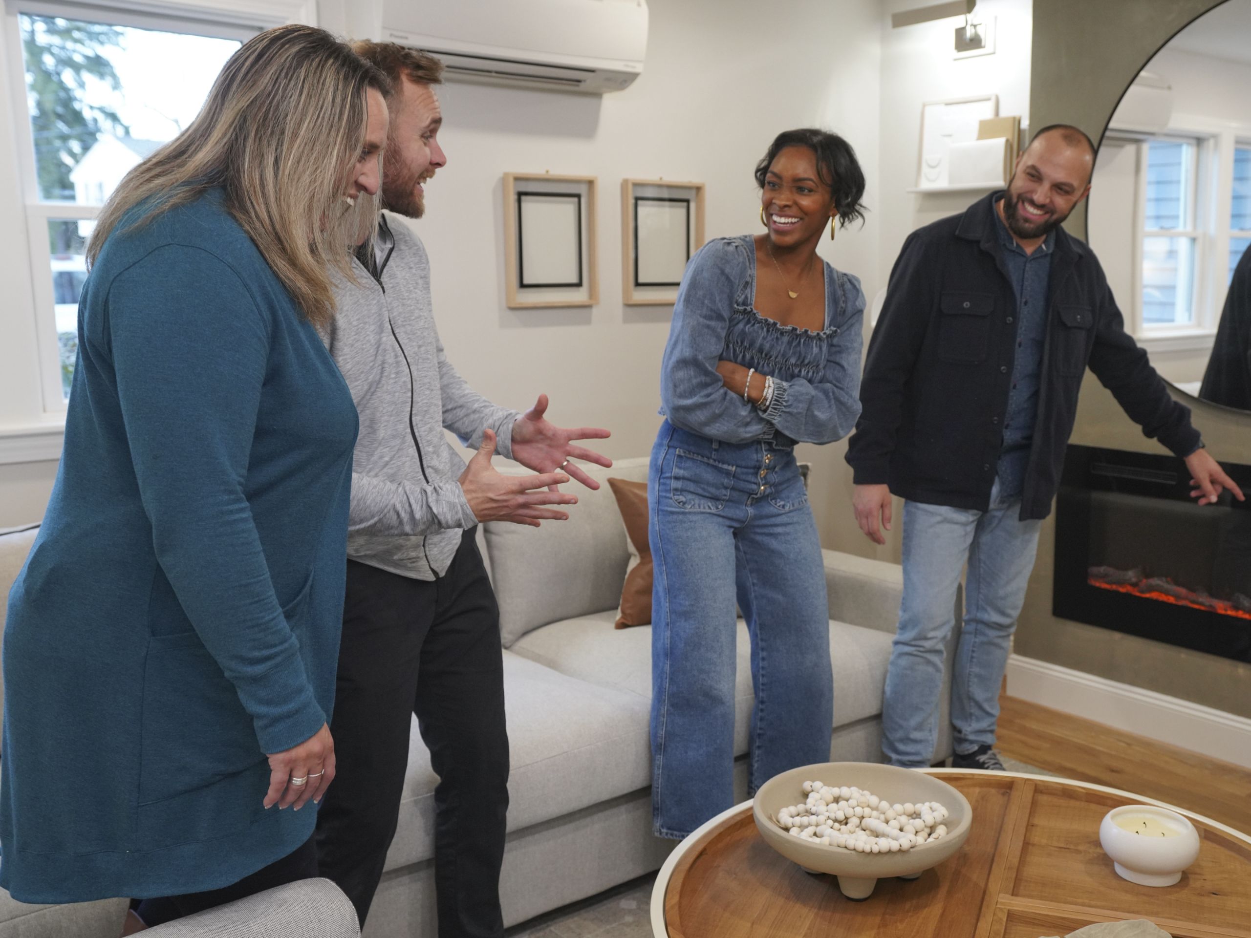 Mike and Denese Butler with client on &lsquo;Fix My Frankenhouse&rsquo;