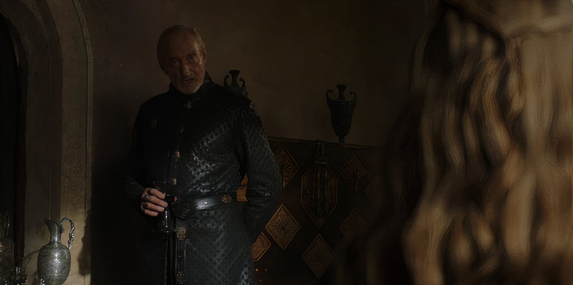 Game of Thrones' Tywin speaks to his daughter Cersei in Season 4, Episode 5.