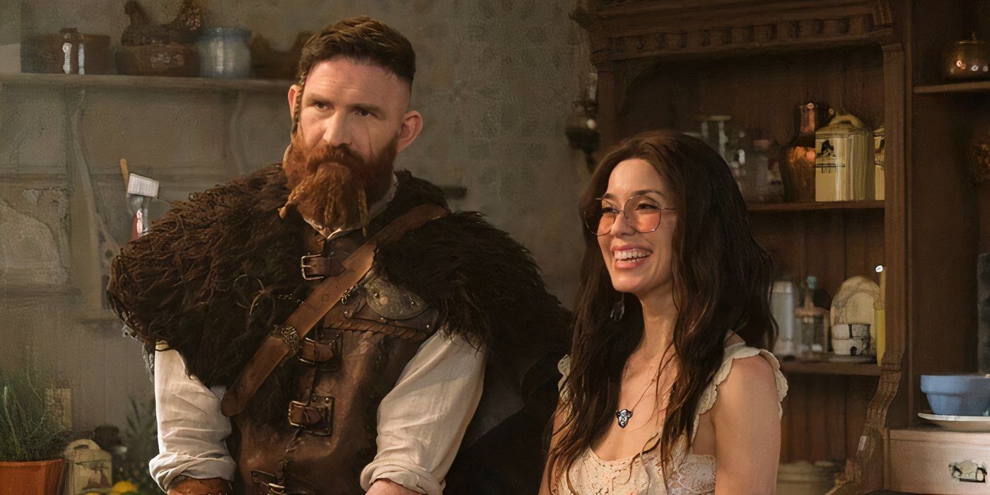 Ghost couple Thorfinn and Flower (Sheila Carrasco) stop by the kitchen at Woodstone