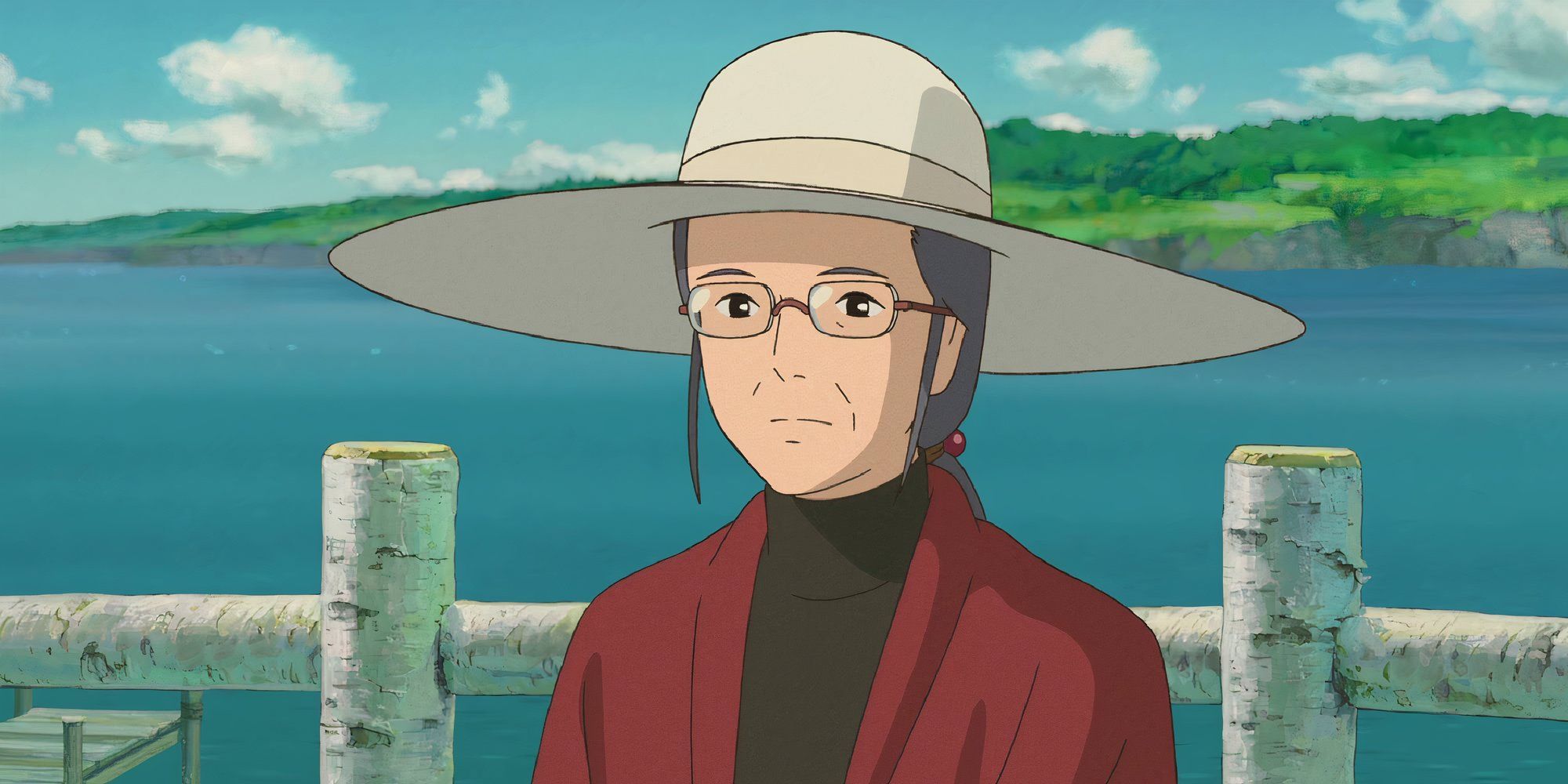 Hisako in When Marnie Was There looking at the camera
