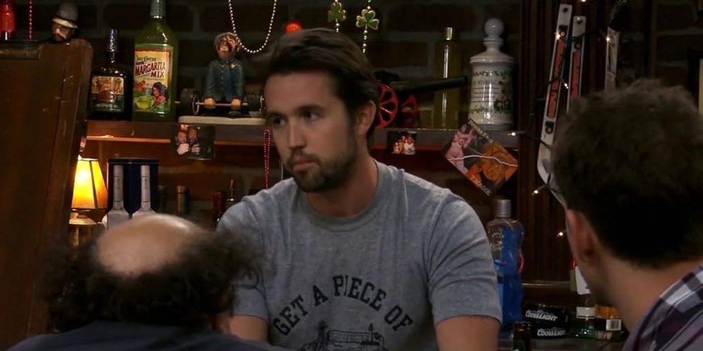 The guys sit at a bar and look contemplative in It&rsquo;s Always Sunny in Philadelphia, Who Got Dee Pregnant.