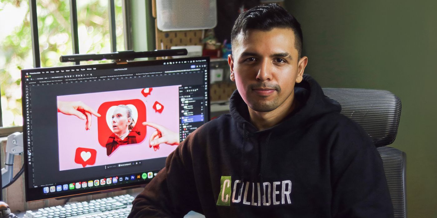 Jefferson Chacon working for Collider&rsquo;s visual team.