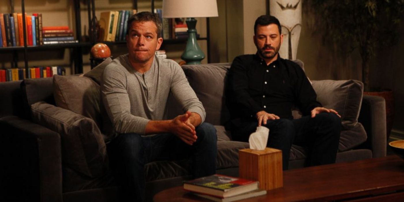 Jimmy Kimmel and Matt Damon in couples therapy