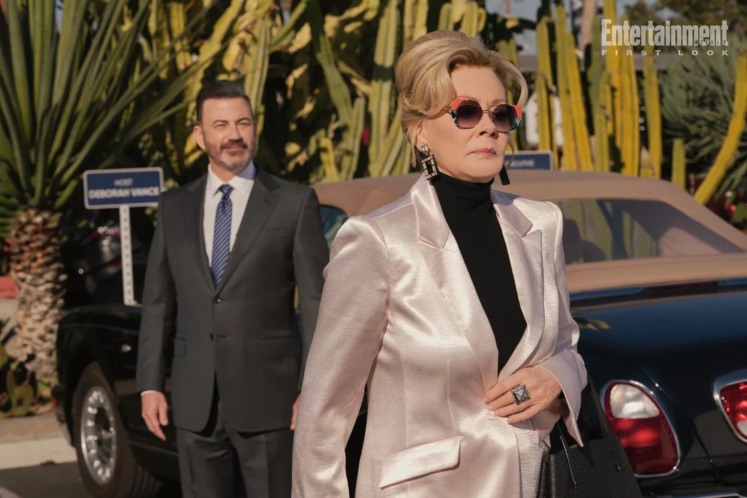 Jimmy Kimmel and Jean Smart on Hacks.