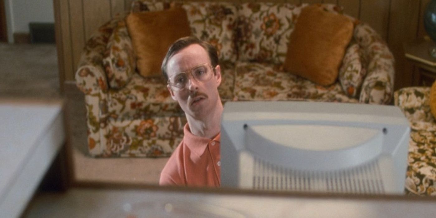 Kip sits behind his computer in Napoleon Dynamite.